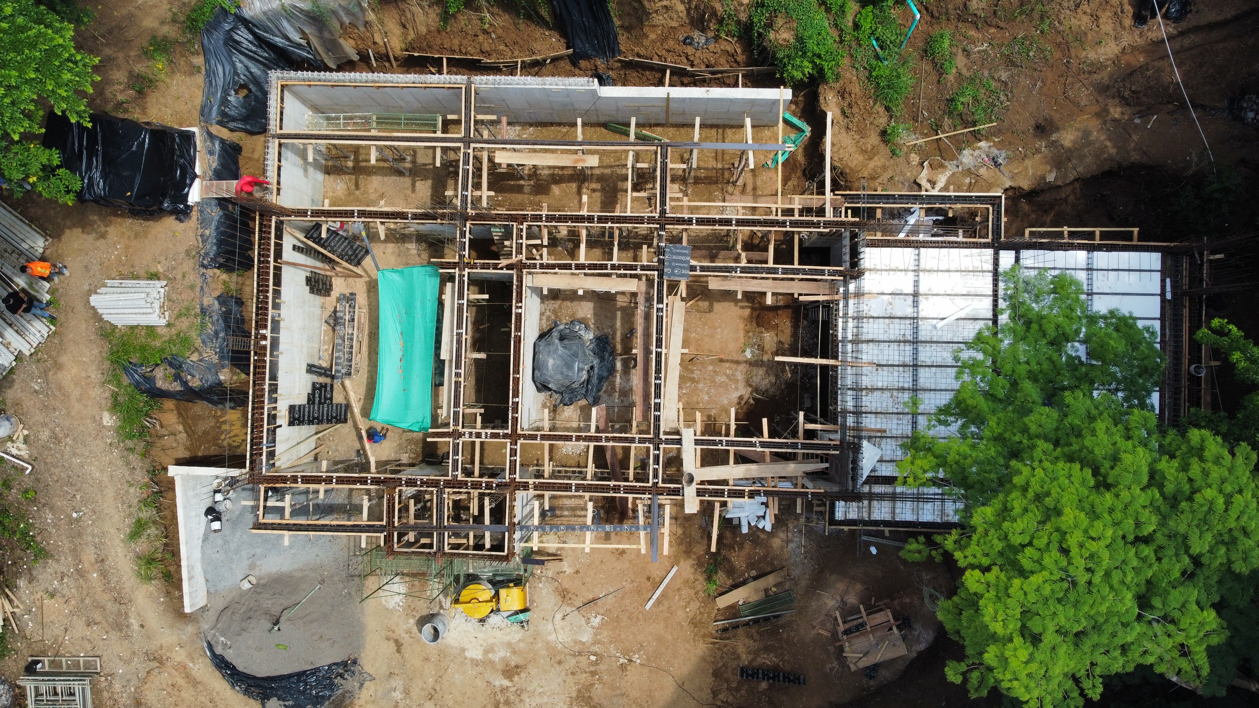 AURUM construction site aerial view
